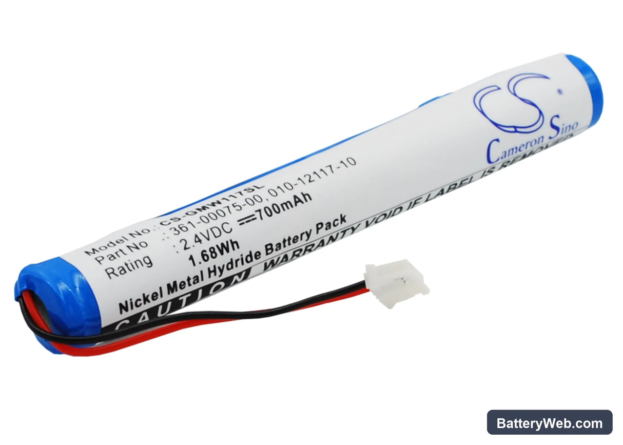 Garmin gWind Wireless Replacement Battery, 2.4V, 700mAh, Ni-MH 2