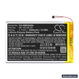 Garmin Zumo XT2 Replacement Battery, 3.7V, 5000mAh, Li-Polymer 3