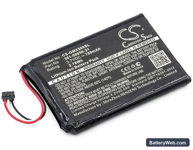 Garmin Driveluxe 50 LMTHD Replacement Battery, 3.7V, 750mAh, Li-ion 1