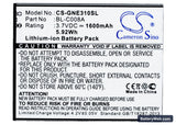 GIONEE E3 Replacement Battery, 3.7V, 1600mAh, Li-ion 1