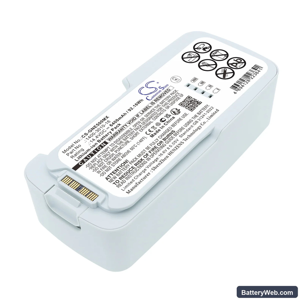 Inogen One G5 Replacement Battery, 14.4V, 6400mAh, Li-ion 1