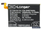 GIONEE E7 Replacement Battery, 3.8V, 2500mAh, Li-Polymer 5