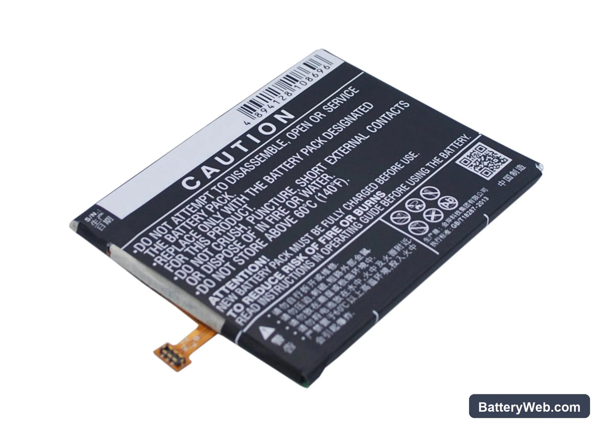 BLU Pure XL Replacement Battery, 3.8V, 3500mAh, Li-Polymer 3
