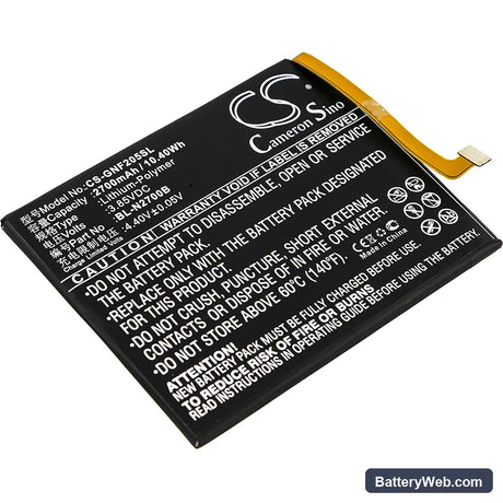 GIONEE F205 Replacement Battery, 3.85V, 2700mAh, Li-Polymer 1