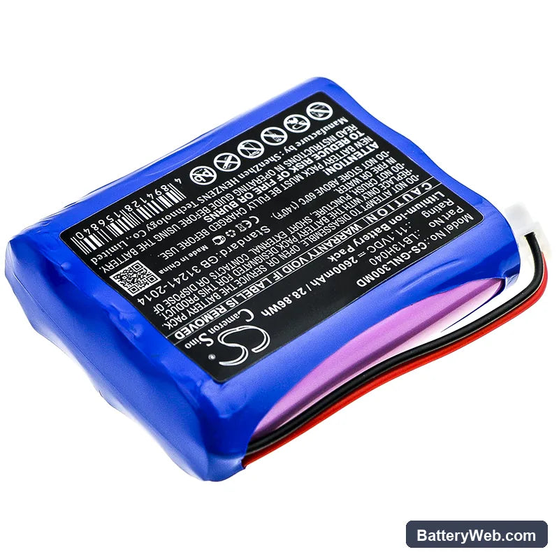 General G3H Replacement Battery, 11.1V, 2600mAh, Li-ion 2