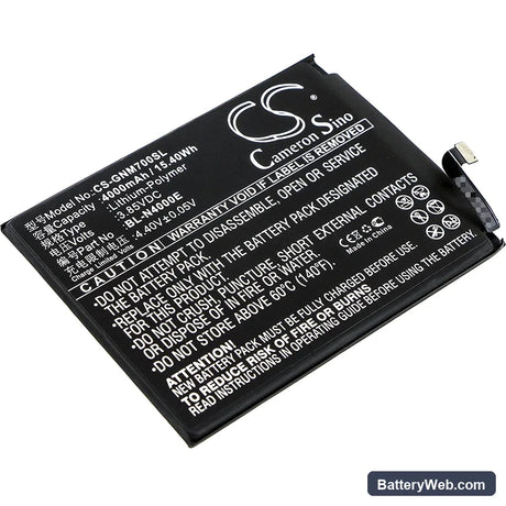 GIONEE M7 Replacement Battery, 3.85V, 4000mAh, Li-Polymer 1