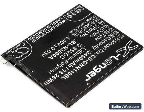 GIONEE Elife S10 Replacement Battery, 3.85V, 3450mAh, Li-Polymer 2
