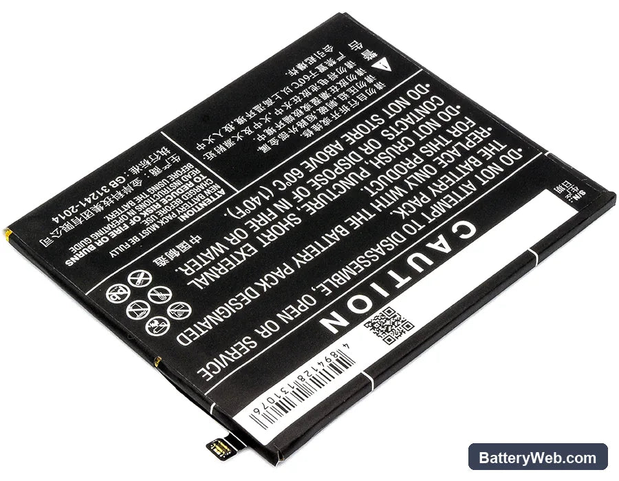 GIONEE Elife S10 Replacement Battery, 3.85V, 3450mAh, Li-Polymer 3