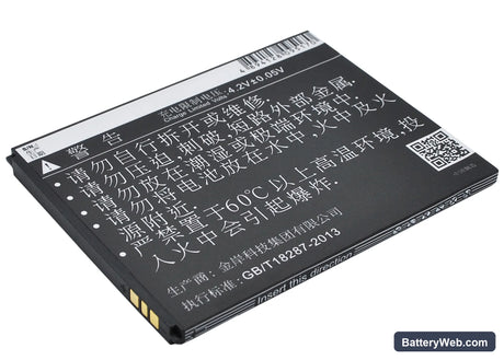 GIONEE GN151 Replacement Battery, 3.7V, 1550mAh, Li-ion 5