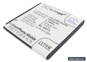 GIONEE GN320 Replacement Battery, 3.7V, 1550mAh, Li-ion 1