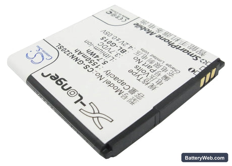GIONEE GN320 Replacement Battery, 3.7V, 1550mAh, Li-ion 2