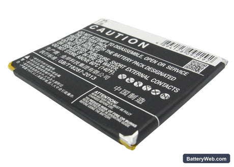 GIONEE GN706L Replacement Battery, 3.7V, 2100mAh, Li-Polymer 4