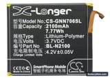 GIONEE GN706L Replacement Battery, 3.7V, 2100mAh, Li-Polymer 5