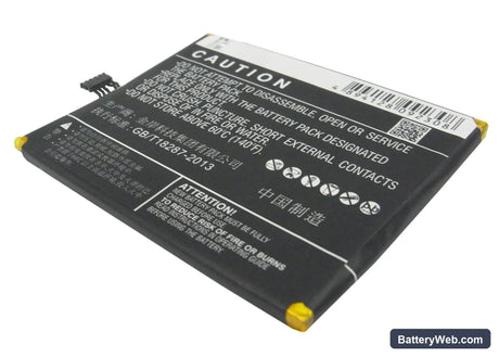 GIONEE GN878 Replacement Battery, 3.7V, 2100mAh, Li-Polymer 4