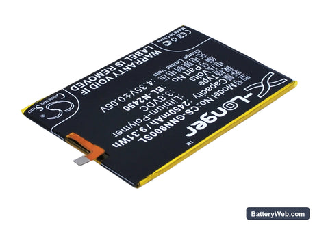 GIONEE ELIFE S5.5L Replacement Battery, 3.8V, 2450mAh, Li-Polymer 2