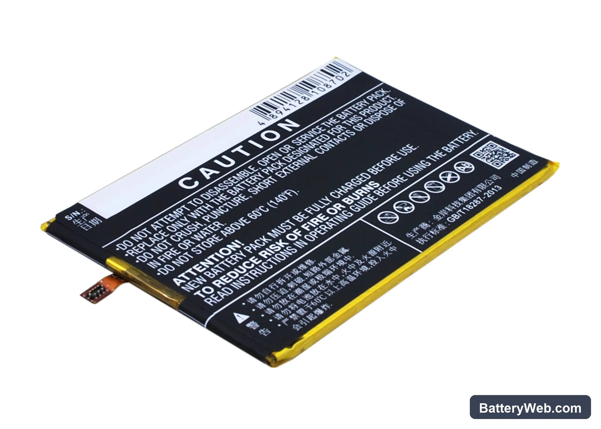 GIONEE ELIFE S5.5L Replacement Battery, 3.8V, 2450mAh, Li-Polymer 3