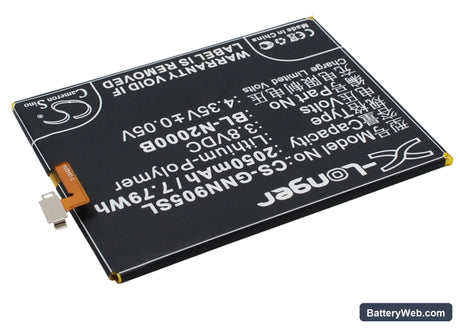 Fly IQ4516 Replacement Battery, 3.8V, 2050mAh, Li-Polymer 3