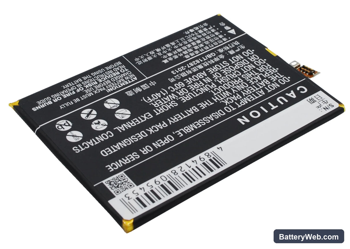 Fly IQ4516 Replacement Battery, 3.8V, 2050mAh, Li-Polymer 4