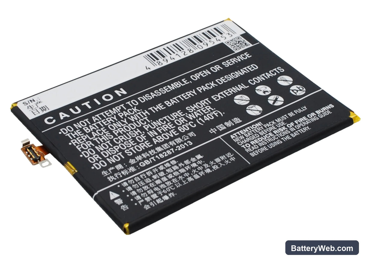 Fly IQ4516 Replacement Battery, 3.8V, 2050mAh, Li-Polymer 5