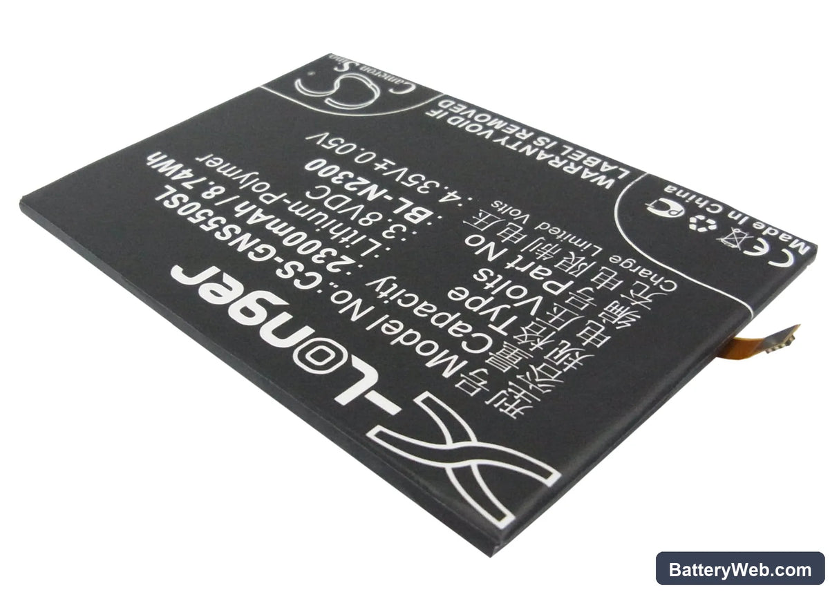 GIONEE S5.5 Replacement Battery, 3.8V, 2300mAh, Li-Polymer 2