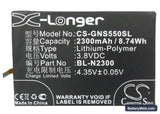 GIONEE S5.5 Replacement Battery, 3.8V, 2300mAh, Li-Polymer 5