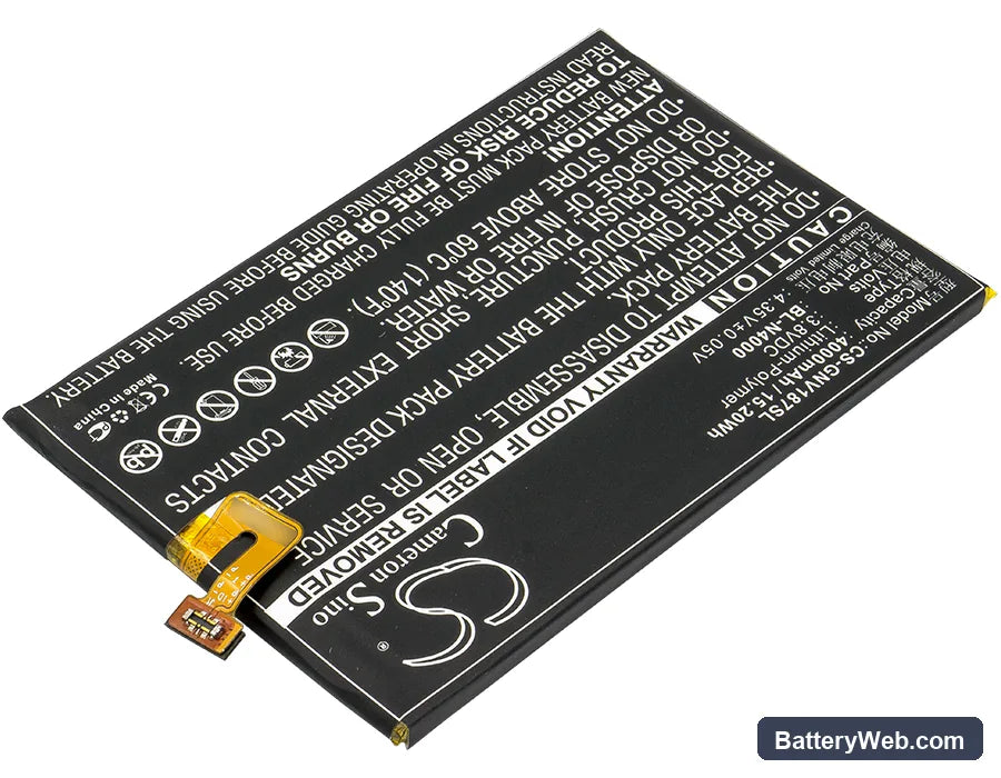 BLU Energy X LTE E0010UU Replacement Battery, 3.8V, 4000mAh, Li-Polymer 2