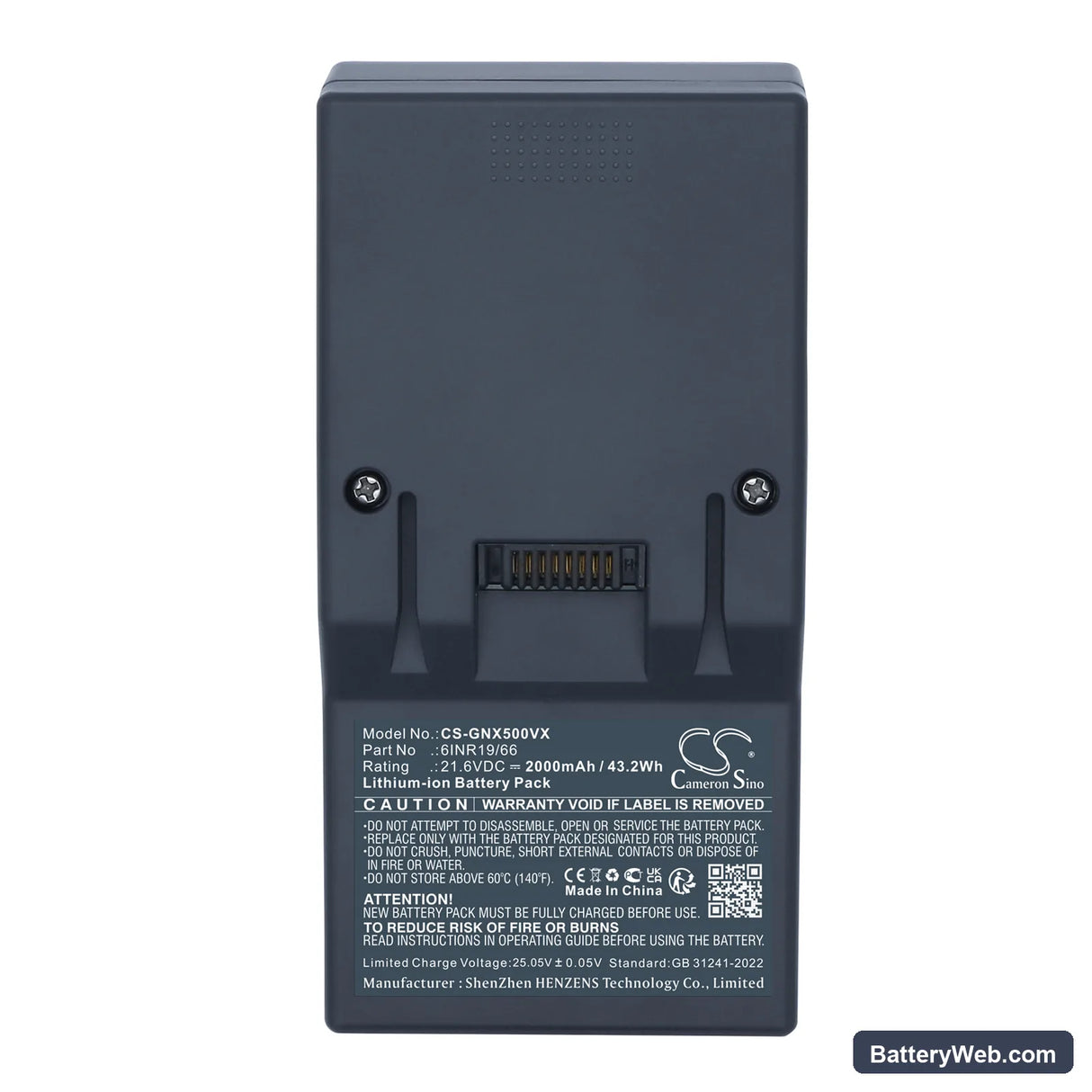Genius Invictus X3 Replacement Battery, 21.6V, 2000mAh, Li-ion 5