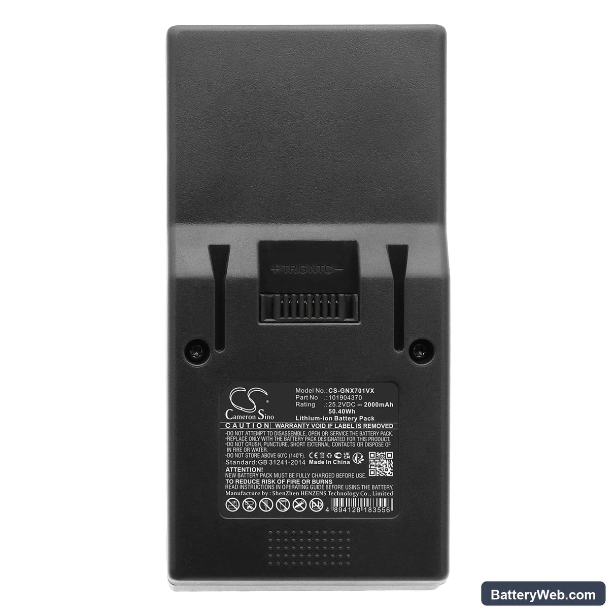 Invictus X7 Replacement Battery, 25.2V, 2000mAh, Li-ion 5