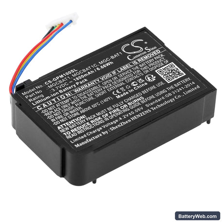 GasClip MGC Replacement Battery, 3.7V, 1800mAh, Li-ion 1