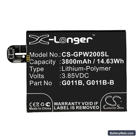 Google G011C Replacement Battery, 3.85V, 3800mAh, Li-Polymer 5