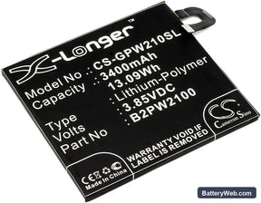 Google Pixel XL Replacement Battery, 3.85V, 3400mAh, Li-Polymer 1