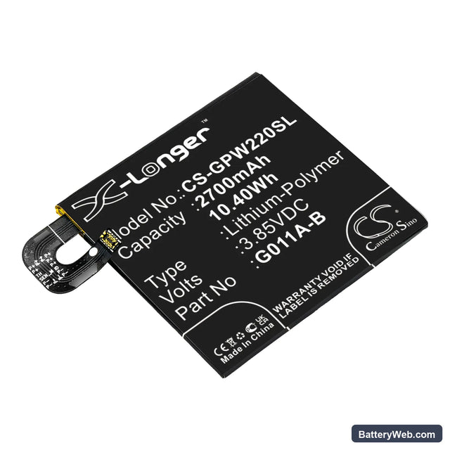 Google Pixel 2 Replacement Battery, 3.85V, 2700mAh, Li-Polymer 1