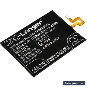 Google Pixel 2 XL 2018 Replacement Battery, 3.85V, 3500mAh, Li-Polymer 1