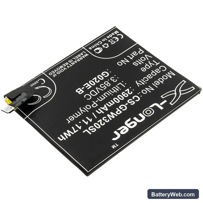 Google Pixel 3A Replacement Battery, 3.85V, 2900mAh, Li-Polymer 2