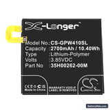 Google Pixel Replacement Battery, 3.85V, 2700mAh, Li-Polymer 3
