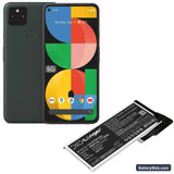 Google Pixel 5A Replacement Battery, 3.87V, 4600mAh, Li-Polymer 5