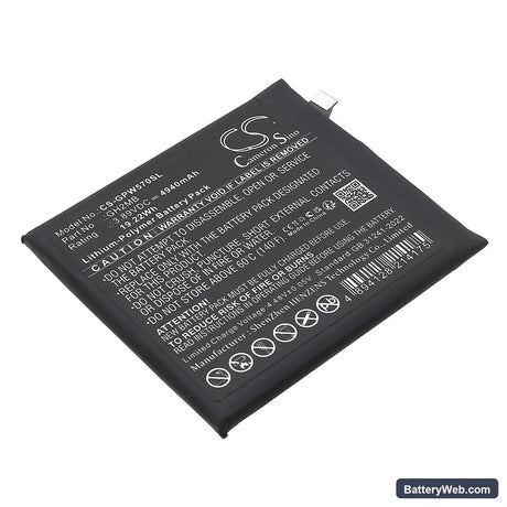 Google GQ57S Replacement Battery, 3.89V, 4940mAh, Li-Polymer 1