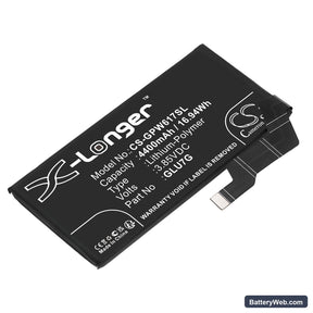 Google Pixel 6a Replacement Battery, 3.85V, 4400mAh, Li-Polymer 1
