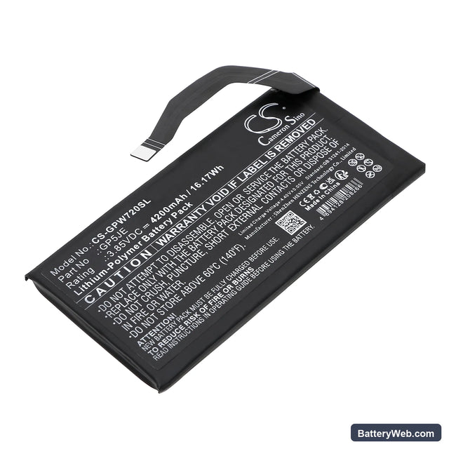 Google Pixel 7A Replacement Battery, 3.85V, 4200mAh, Li-Polymer 1