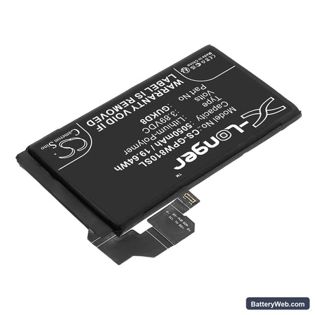 Google Pixel 8 Pro 5G Replacement Battery, 3.89V, 5050mAh, Li-Polymer 2