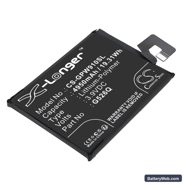 Google G3Y12 Replacement Battery, 3.9V, 4950mAh, Li-Polymer 1