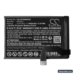 Google G0B96 Replacement Battery, 3.87V, 1450mAh, Li-Polymer 1