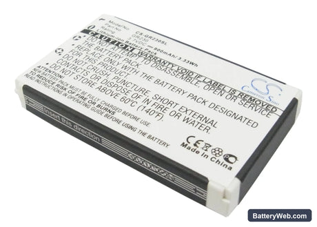 Holux GR-230 GPS Receiver Replacement Battery, 3.7V, 900mAh, Li-ion 1