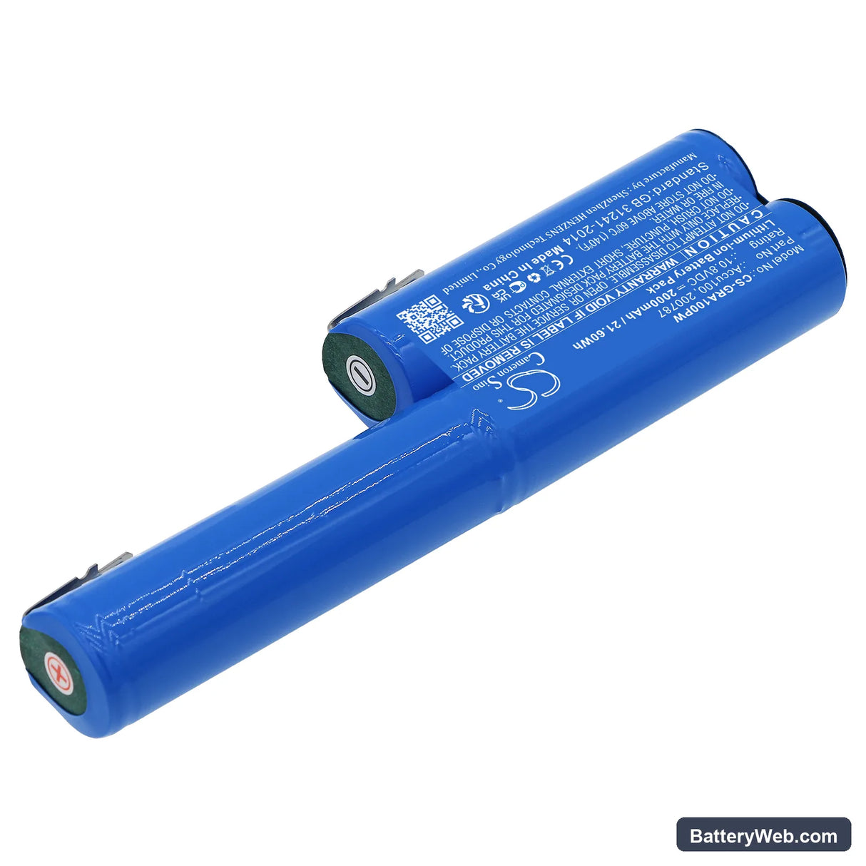 Wolf AGS Replacement Battery, 10.8V, 2000mAh, Li-ion 2
