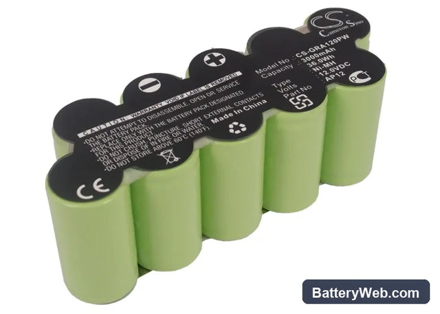 Gardena 2110 Replacement Battery, 12V, 3000mAh, Ni-MH 1