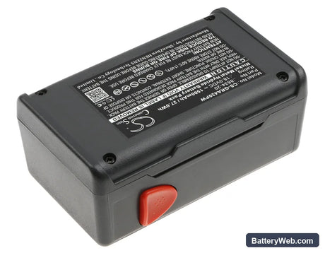 Gardena Turbotrimmer SmallCut 300 Accu Replacement Battery, 18V, 1500mAh, Ni-MH 2