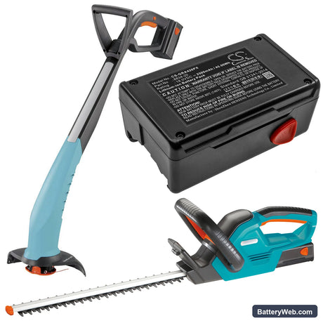 Gardena Turbotrimmer SmallCut 300 Accu Replacement Battery, 18V, 2500mAh, Li-ion 6