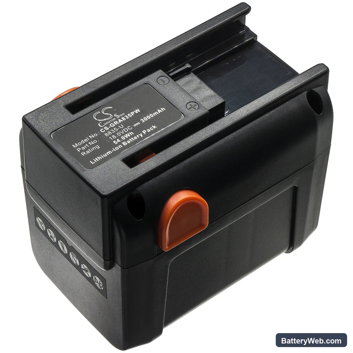 Gardena 8841 Replacement Battery, 18V, 3000mAh, Li-ion 1