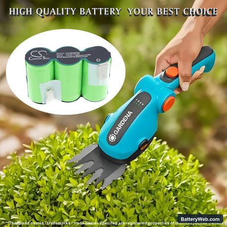 Gardena Rasenkantenschere 8800 Replacement Battery, 3.6V, 3000mAh, Ni-MH 6