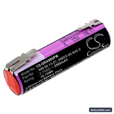 Gardena Grass Shears AccuCut Replacement Battery, 3.7V, 2900mAh, Li-ion 1